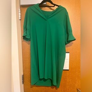 Large Forest Green Midi Dress
